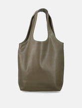 A.P.C. Ninon black small faux leather tote - | Spazio Pritelli