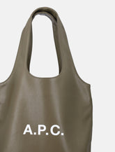 Shopper piccola A.P.C. Ninon nera in pelle riciclata - | Spazio Pritelli