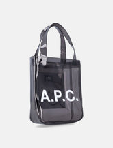 A.P.C. small Lou glossy PVC tote bag - | Spazio Pritelli