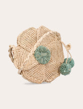 Bonpoint borsa da bambina a tracolla Jordanie in raffia - | Spazio Pritelli