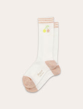 Bonpoint Liatris milk white Cherry socks - | Spazio Pritelli