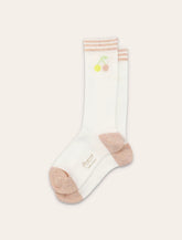 Calzini Bonpoint Liatris bianchi con Ciliegia - | Spazio Pritelli