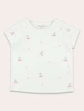 Bonpoint girl's Lalcala hand-embroidered T-shirt - | Spazio Pritelli