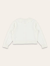 Cardigan Bonpoint Lueur con rouches in cotone Bio e cashmere - | Spazio Pritelli