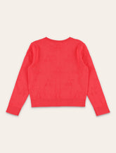 Cardigan rosso Lysia in cotone Bio con ciliegie - | Spazio Pritelli