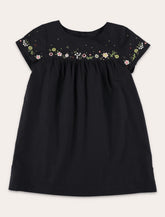 Bonpoint girl's Arabesque embroidered cotton dress - | Spazio Pritelli