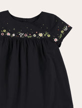 Bonpoint girl's Arabesque embroidered cotton dress - | Spazio Pritelli