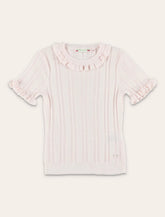 Maglia Bonpoint Lucie con rouches in lana e seta - | Spazio Pritelli