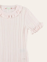 Maglia Bonpoint Lucie con rouches in lana e seta - | Spazio Pritelli