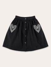 Bonpoint girl's Lierre hand-embroidered cotton skirt - | Spazio Pritelli