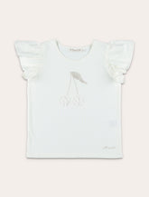 Bonpoint Emila cherry embroidered organic cotton T-shirt - | Spazio Pritelli