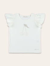 T-shirt Bonpoint Emila con ricamo ciliegia in cotone Bio - | Spazio Pritelli