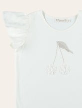 T-shirt Bonpoint Emila con ricamo ciliegia in cotone Bio - | Spazio Pritelli