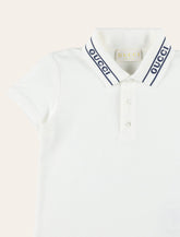 Polo in piquet con logo da neonato di Gucci - | Spazio Pritelli