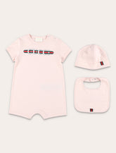 Set regalo neonato in cotone con logo Gucci - | Spazio Pritelli