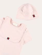 Set regalo neonato in cotone con logo Gucci - | Spazio Pritelli