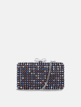 Self-Portrait Multi Crystal Chainmail Clutch - | Spazio Pritelli