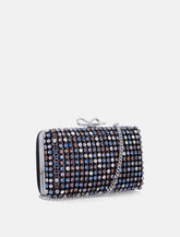 Self-Portrait Multi Crystal Chainmail Clutch - | Spazio Pritelli