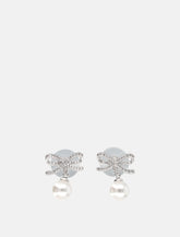 Self-Portrait Bow Pearl earrings - | Spazio Pritelli