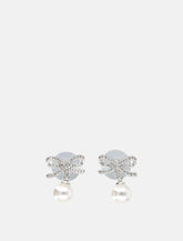Self-Portrait Bow Pearl earrings - | Spazio Pritelli