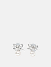 Self-Portrait Bow Pearl earrings - | Spazio Pritelli