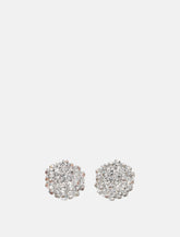 Self-Portrait Crystal Flower earrings - | Spazio Pritelli