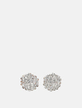 Self-Portrait Crystal Flower earrings - | Spazio Pritelli
