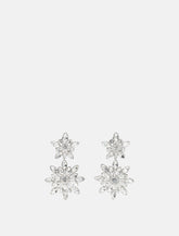 Self-Portrait Crystal tiered earrings - | Spazio Pritelli
