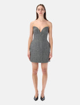 Self-Portrait grey bandeau mini dress - | Spazio Pritelli