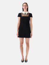 Self-Portrait bow collar mini dress - | Spazio Pritelli
