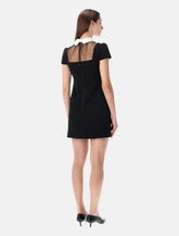 Self-Portrait bow collar mini dress - | Spazio Pritelli