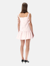Self-Portrait taffeta mini dress with floral details - | Spazio Pritelli