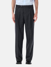 Mfpen Classic wide straight wool trousers - | Spazio Pritelli