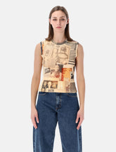 Canotta in cotone stampa Journal di Jean Paul Gaultier - | Spazio Pritelli