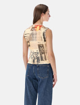 Canotta in cotone stampa Journal di Jean Paul Gaultier - | Spazio Pritelli