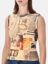 Canotta in cotone stampa Journal di Jean Paul Gaultier - | Spazio Pritelli