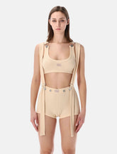 Jean Paul Gaultier ribbed Patch bra - | Spazio Pritelli
