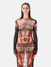 Top in tulle Re-Edition Safe Sex Tattoo di Jean Paul Gaultier - | Spazio Pritelli