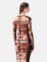 Top in tulle Re-Edition Safe Sex Tattoo di Jean Paul Gaultier - | Spazio Pritelli