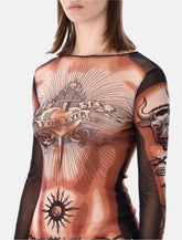Top in tulle Re-Edition Safe Sex Tattoo di Jean Paul Gaultier - | Spazio Pritelli