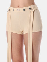Jean Paul Gaultier ribbed Patch shorts - | Spazio Pritelli