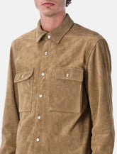 Rick Owens Sumi brown suede Outershirt - | Spazio Pritelli