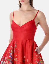 Zimmermann Patience red floral mini dress - | Spazio Pritelli