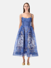 Zimmermann Rebellion silk-linen midi dress - | Spazio Pritelli