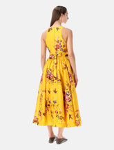 Zimmermann Patience mustard floral midi dress - | Spazio Pritelli
