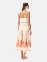 Zimmermann Wanderlust corset midi dress cream - | Spazio Pritelli