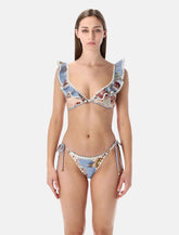 Zimmermann Chambray crochet tie bikini brief - | Spazio Pritelli