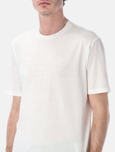 Emporio Armani black intarsia logo t-shirt - | Spazio Pritelli