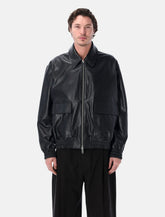 Studio Nicholson Piston lamb leather jacket - | Spazio Pritelli