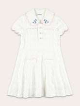 Self-Portrait Heart knit girl's dress - | Spazio Pritelli